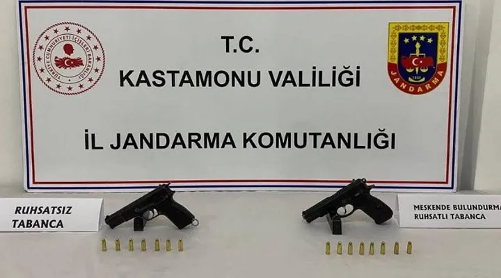 Kastamonu’da Jandarmadan Operasyon: Silah ve mühimmat ele geçirildi