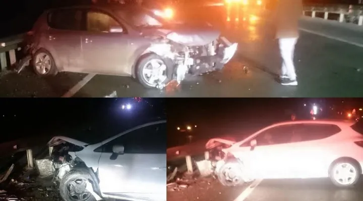 Kastamonu Batı Çevre yolunda gece saatlerinde peş peşe kaza: 1 yaralı
