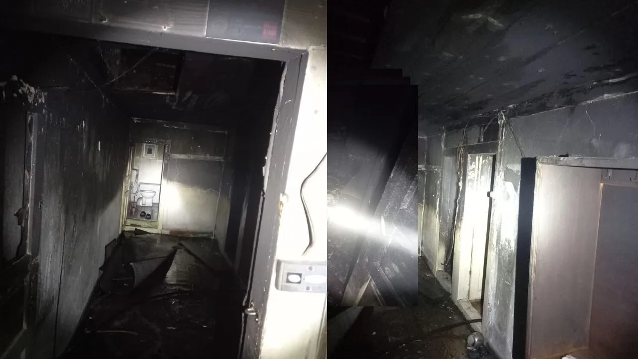 Araç’ta sobadan çıkan yangında ev küle döndü