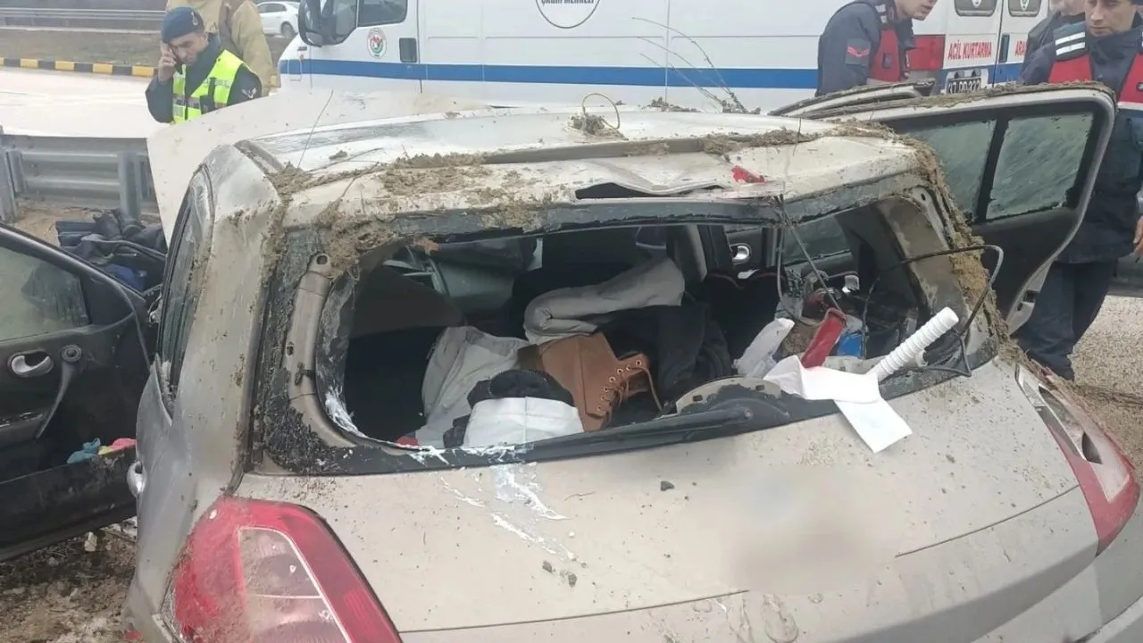 Araç’ta otomobil takla attı: Sürücü yaralandı