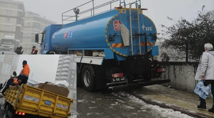 Kastamonu Belediyesi’nden tankerle su takviyesi