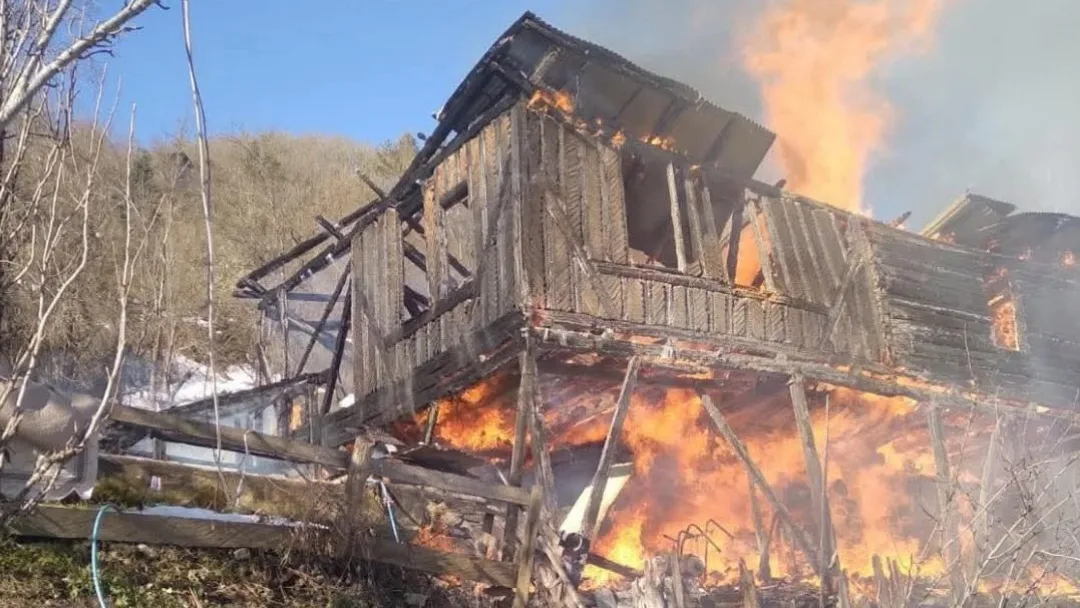 Azdavay Sada Köyü’nde korkutan yangın