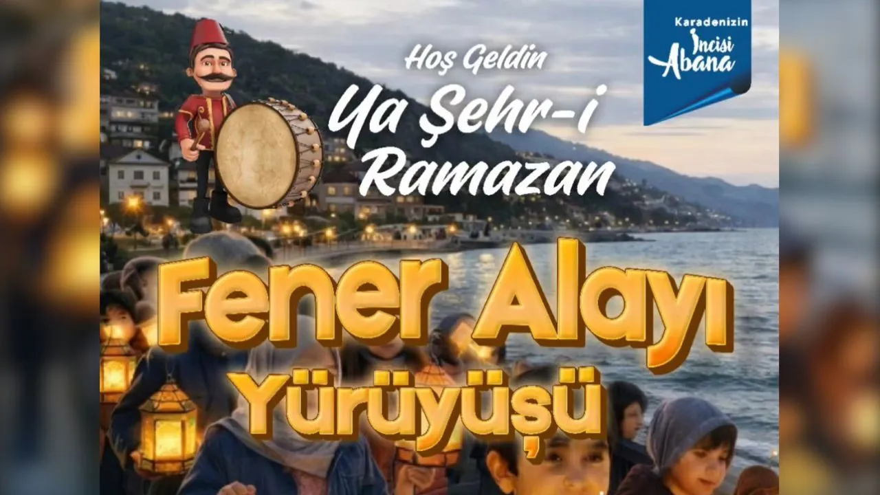 Abana Belediyesi’nden Ramazan Ayına Özel Fener Alayı Yürüyüşü