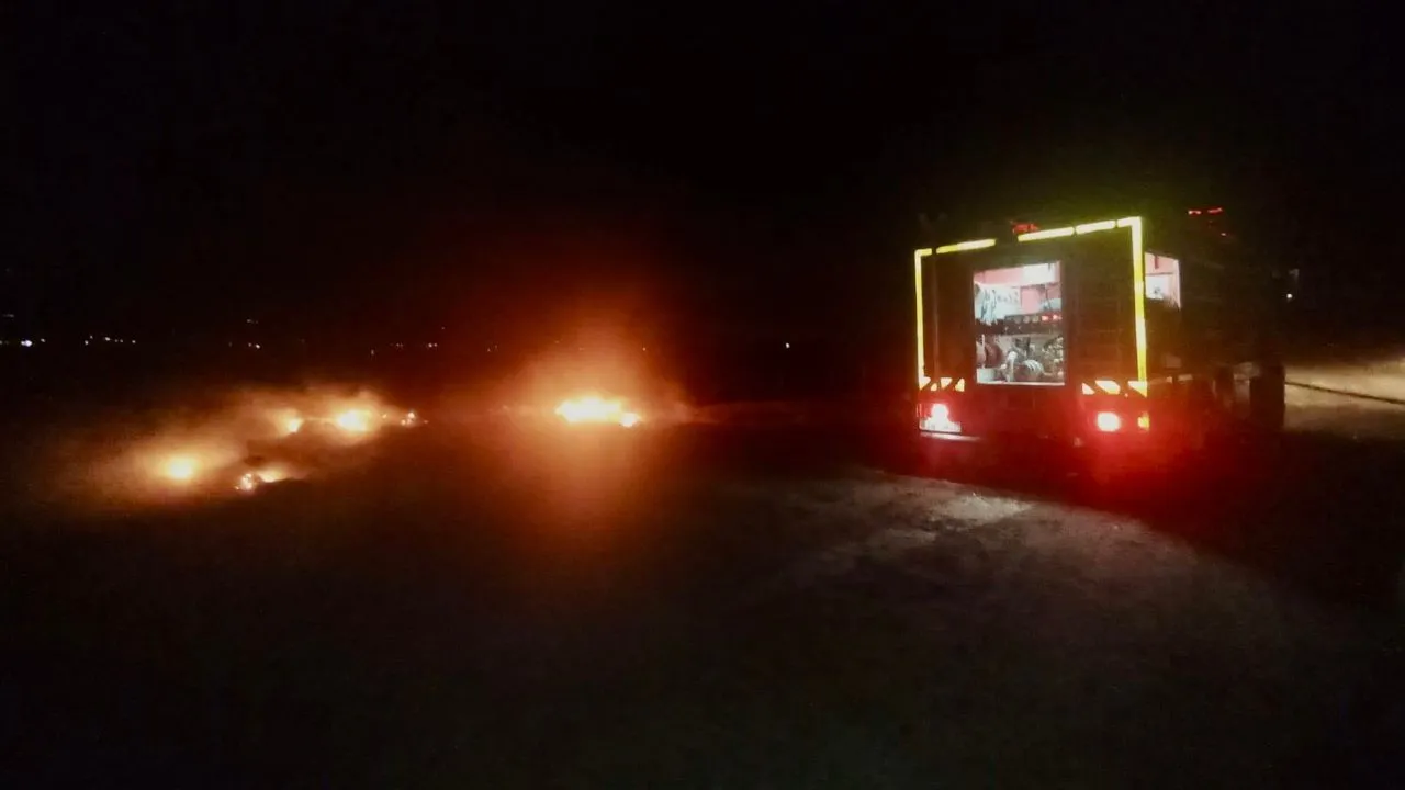 Taşköprü’de çöp yangınına hızlı müdahale