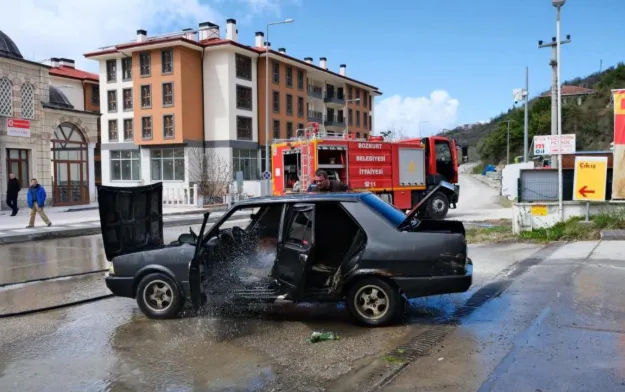 Bozkurt’ta akaryakıt istasyonunda korkutan yangın