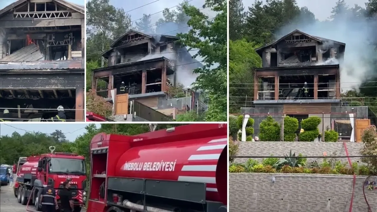 İnebolu Ayvat Köyü’nde Villa Yangını