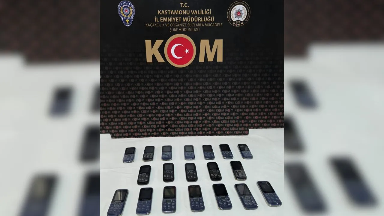 Kastamonu’da Kaçak Telefon Operasyonu: 19 Cihaz Ele Geçirildi