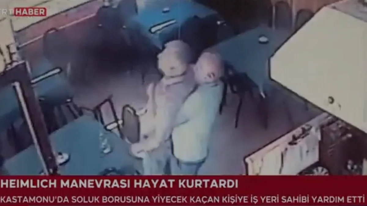 Taşköprü’de Heimlich manevrası hayat kurtardı